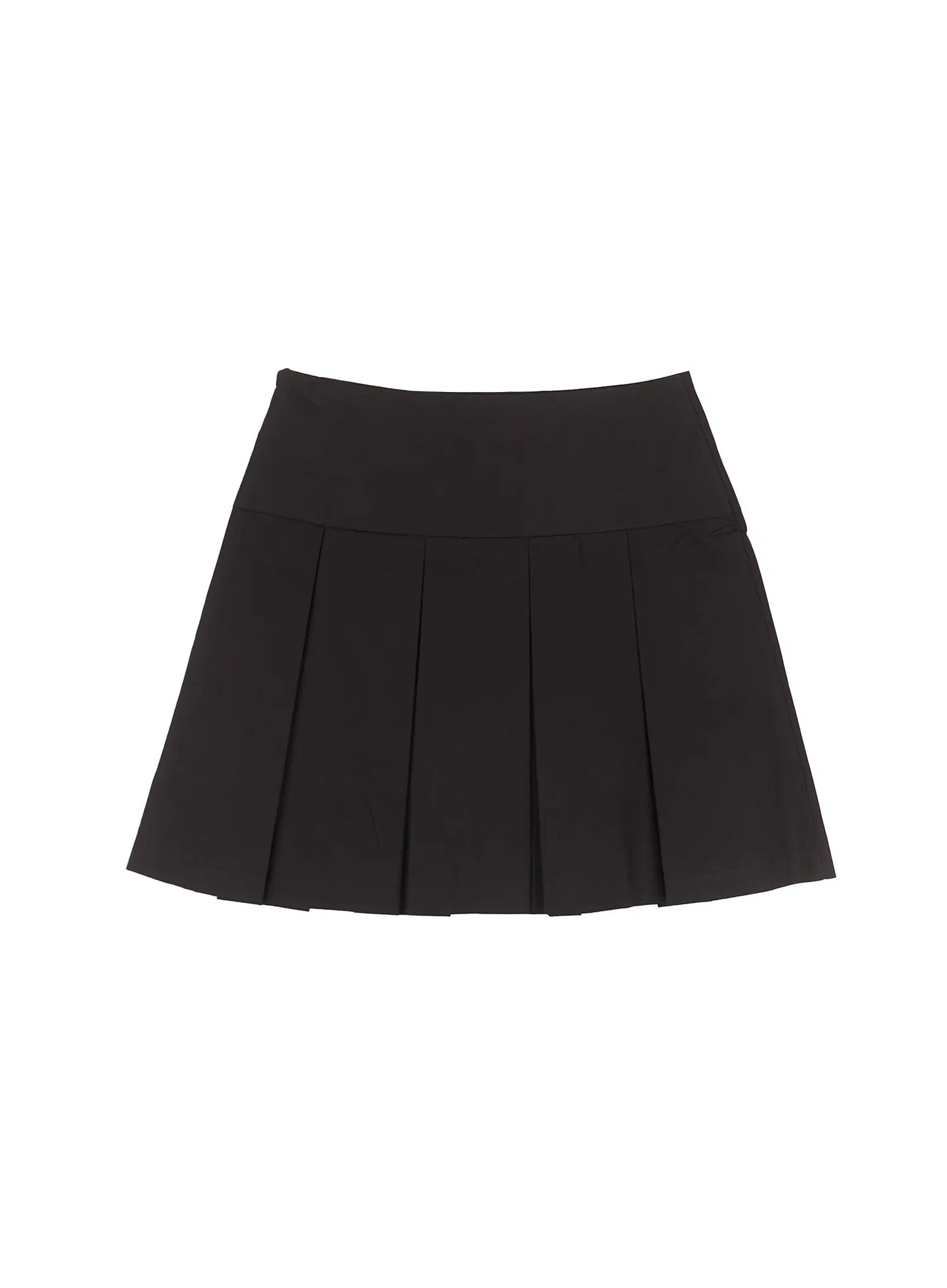 High-Waist Pleated Mini Skirt CU513